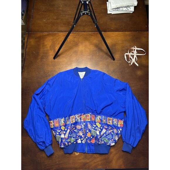 VTG 90s Official US Open Tennis Full Zip Windbreaker By Ferons Size XL RARE - Picture 13 of 14